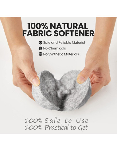 Juego de 42 Bolas de Secado de Lana Roowest 18 cm Reutilizables