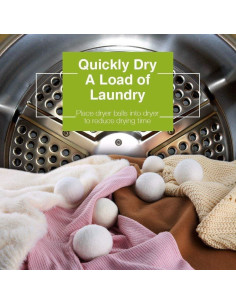 Bolas de Secado de Lana Lypumso XL - 100% Orgánica, 6 Piezas 2