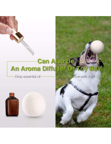 Bolas de Secado de Lana Lypumso XL - 100% Orgánica, 6 Piezas