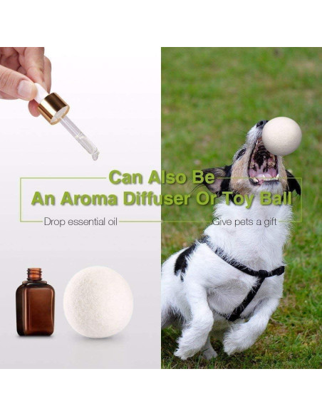 Bolas de Secado de Lana Lypumso XL - 100% Orgánica, 6 Piezas