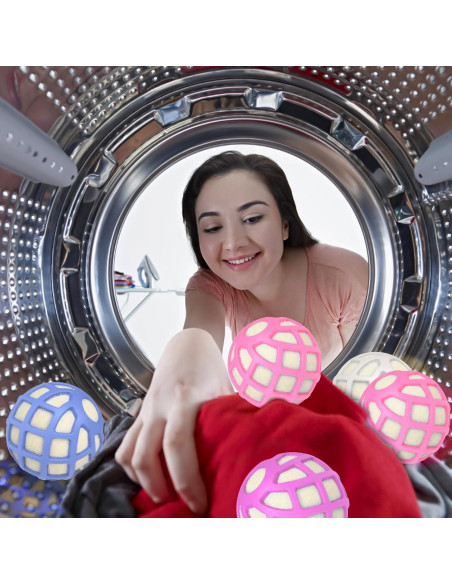 Bolas de Secado Sunseeke XL - Silicona y Lana Natural, 4 Pzas