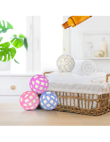 Bolas de Secado Sunseeke XL - Silicona y Lana Natural, 4 Pzas