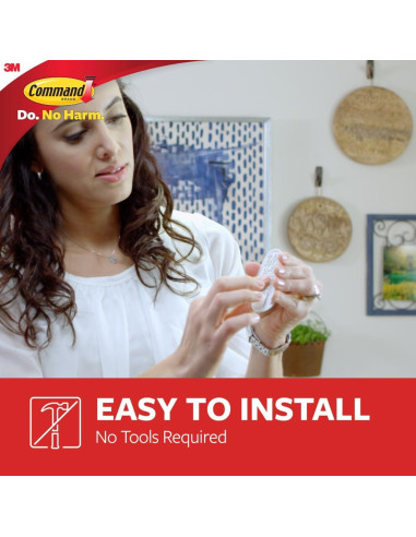 Ganchos Utilitarios Adhesivos Command 20 Piezas 3M