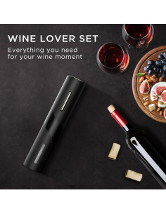 Juego Abridor de Vino Eléctrico BABONIR con Aerador y Tapones 2