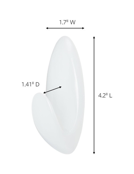Ganchos Grandes para Toallas Command - 3 Ganchos Esmerilados