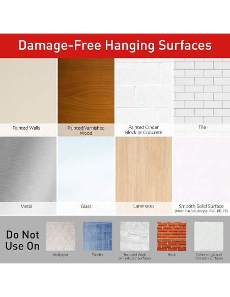 Ganchos Grandes para Toallas Command - 3 Ganchos Esmerilados