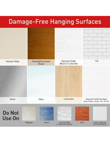 Clips Decorativos Command 40 Unidades con Tiras Adhesivas