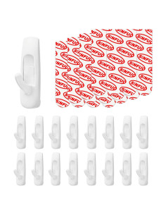 Ganchos de Pared Adhesivos Sinfuo 16 Medianos Alta Resistencia