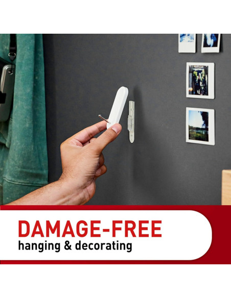 Ganchos de Alambre Command 4 Unidades, Soporta 2.27 kg, Blanco