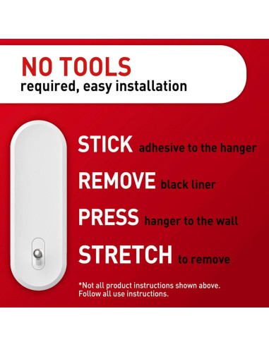 Ganchos de Alambre Command 4 Unidades, Soporta 2.27 kg, Blanco