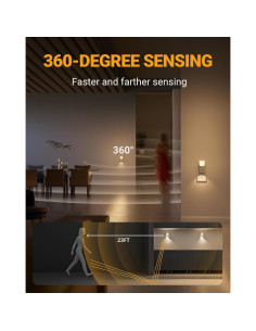 Luz Nocturna LED Lyridz Enchufable con Sensor de Movimiento 360 2