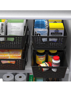 Organizador de Baño Simple Houseware 2 Niveles Negro 2