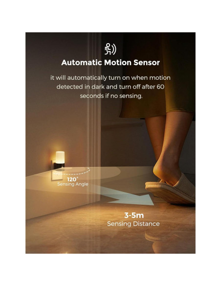 Luz Nocturna Regulable con Sensor de Movimiento LOHAS 100LM