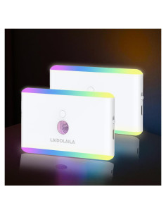 Luz Nocturna LED Recargable con Sensor de Movimiento - 2 Pzs