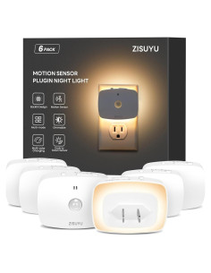 Luz Nocturna LED ZISUYU con Sensor de Movimiento y Regulable