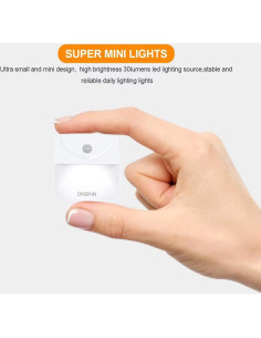 Luces Nocturnas LED con Sensor de Movimiento B B.G.TBTUG - Paquete de 2 2