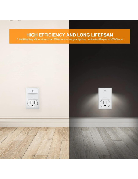 Luces Nocturnas LED con Sensor de Movimiento B B.G.TBTUG - Paquete de 2