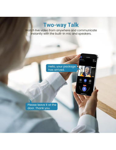 Cámara de Timbre de Video Inalámbrica ModeJump M20-V2 1080P