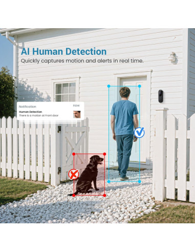 Cámara de Timbre de Video Inalámbrica ModeJump M20-V2 1080P