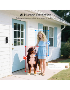 Cámara de Timbre de Video Inalámbrica LinkSear M20-V2 720p 2