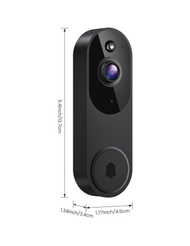 Cámara de Timbre de Video Inalámbrica ModeJump M20-V2 1080P