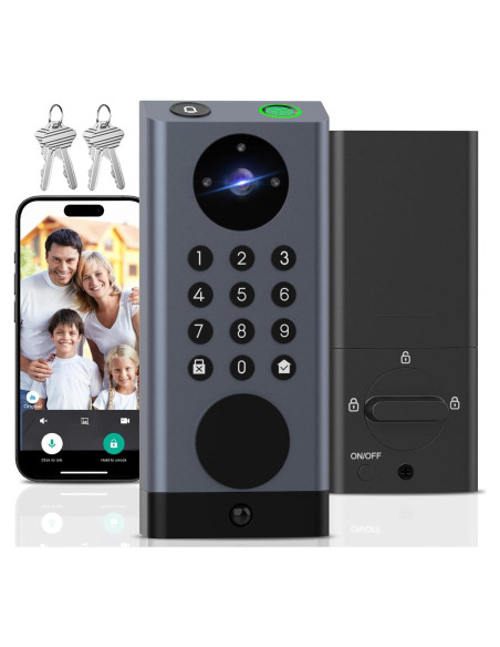 Cerradura Inteligente WiFi Dhiedas MD121 con Cámara HD y Teclado