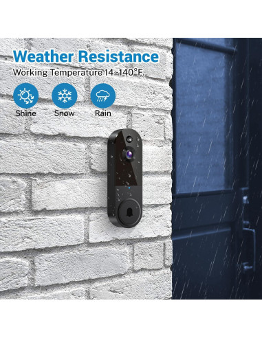 Cámara de Timbre de Video 1080p CONVERGE T50 Inalámbrica