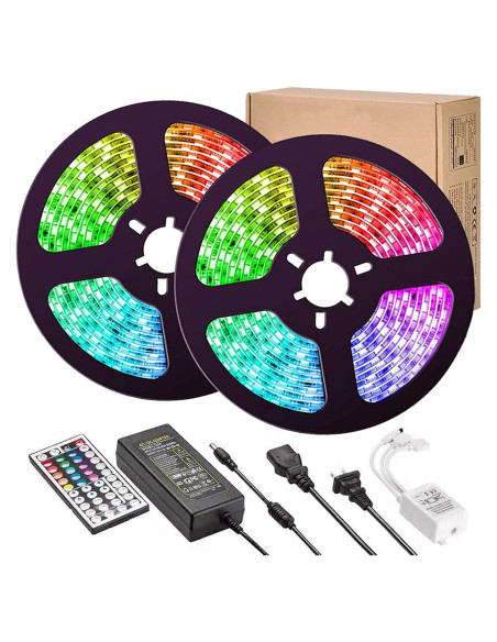 Luces de tira LED RGB 10M 5050 con control remoto - U003