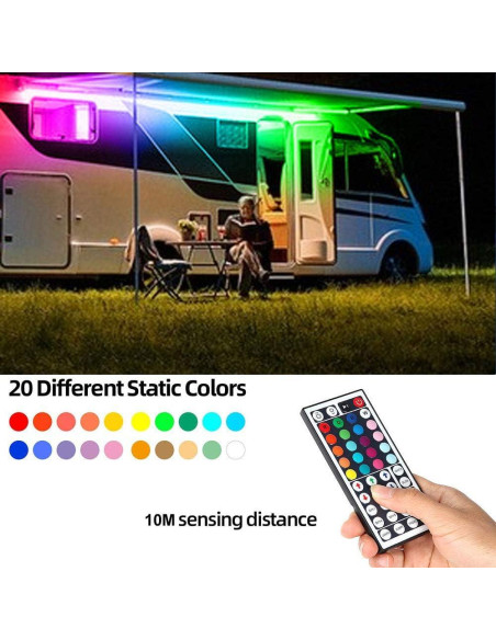Luces de tira LED RGB 10M 5050 con control remoto - U003