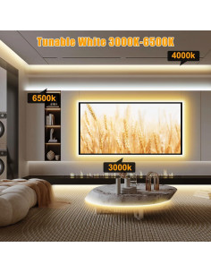 Cinta LED COB 5m Ajustable Tatazone 2700K-6500K Control Voz 2