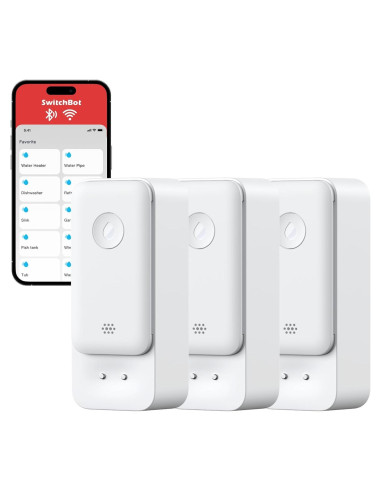 Detector de Fugas de Agua WiFi SwitchBot, Alarma 100dB, IP67