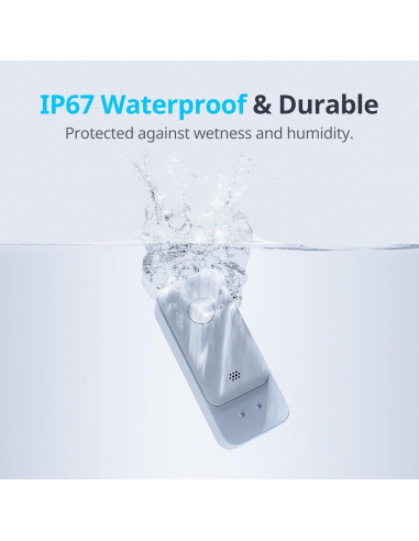 Detector de Fugas de Agua WiFi SwitchBot, Alarma 100dB, IP67