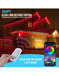 Tiras de LED 100FT SIFWEX IP68 RGB para Exterior con Control Remoto 2