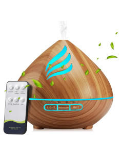 Difusor de Aceite Esencial JcrAsZZF 500ml con Control Remoto