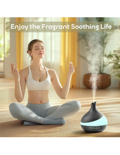 Difusor de Aceite Esencial HJTHJT 500ML Control Remoto LED 2