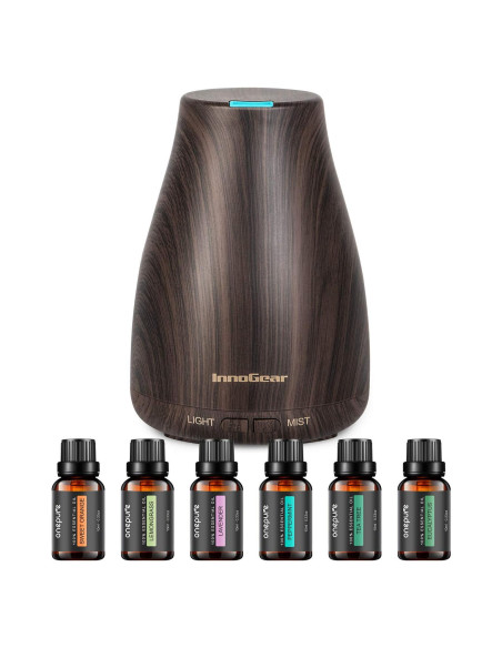 Difusor de Aceite Esencial InnoGear 100ml con 6 Aceites