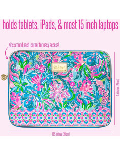Funda para Laptop Lilly Pulitzer Hora Dorada 15" con Bolsa 2