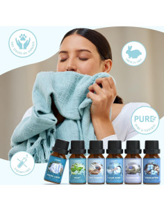 Conjunto de Aceites Esenciales Salubrito 6x10ml Aromas Frescos 2