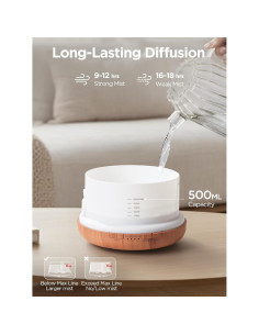 Difusor de Aromaterapia InnoGear 500ml con 10 Aceites Esenciales 2