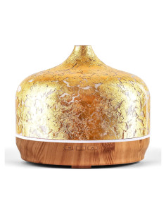 Difusor de Aceite Esencial Porseme 500ml Dorado Ultrasónico