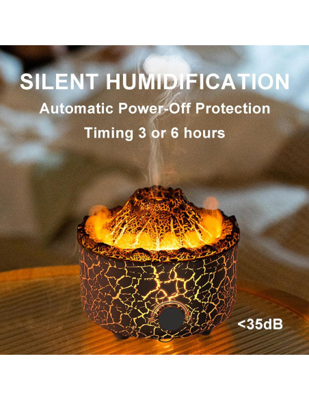 Difusor de Aceite Esencial Yaledi 560ml Ultrasónico Negro