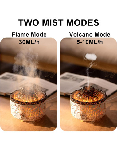 Difusor de Aceite Esencial Yaledi 560ml Ultrasónico Negro