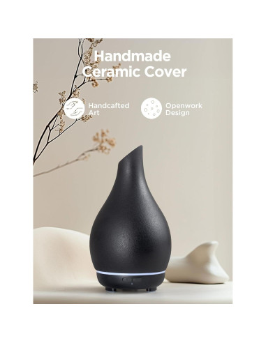 Difusor de Aceite Esencial InnoGear 150ml Cerámica Negro