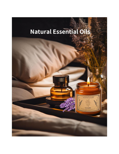 Vela Aromática Pootes de Cera de Soja 450g Lavanda 100h