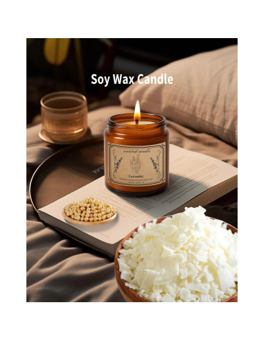 Vela Aromática Pootes de Cera de Soja 450g Lavanda 100h