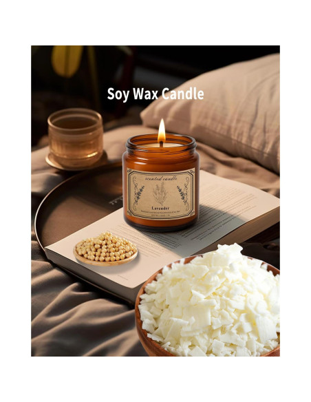 Vela Aromática Pootes de Cera de Soja 450g Lavanda 100h