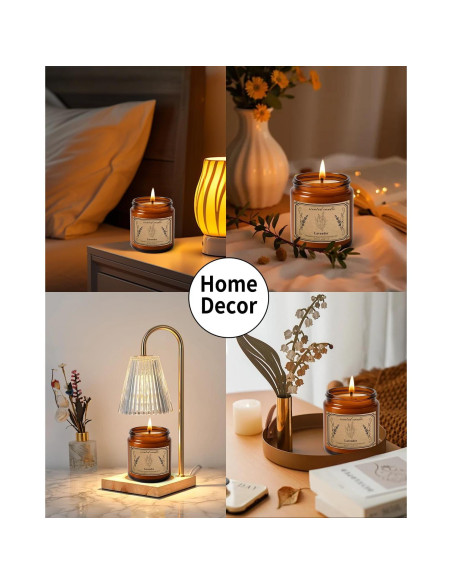 Vela Aromática Pootes de Cera de Soja 450g Lavanda 100h