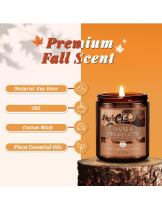 Vela Aromática de Soja Natural Sirope de Arce 198g 2