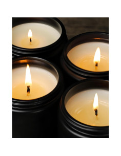 Set de Velas Aromáticas AOOVOO para Hombres - 4 Fragancias 1021g 2