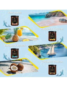 Set de 4 Velas Aromáticas de Soja DL DREAMY DEWLA 28oz 2